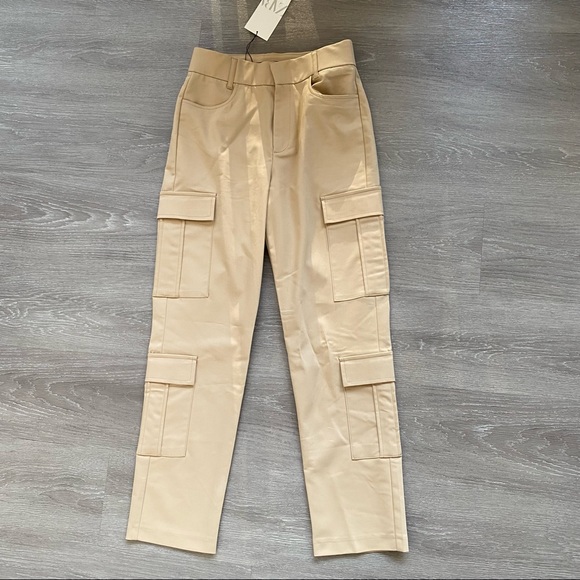 Zara High Waist Cargo Pants - Picture 5 of 9